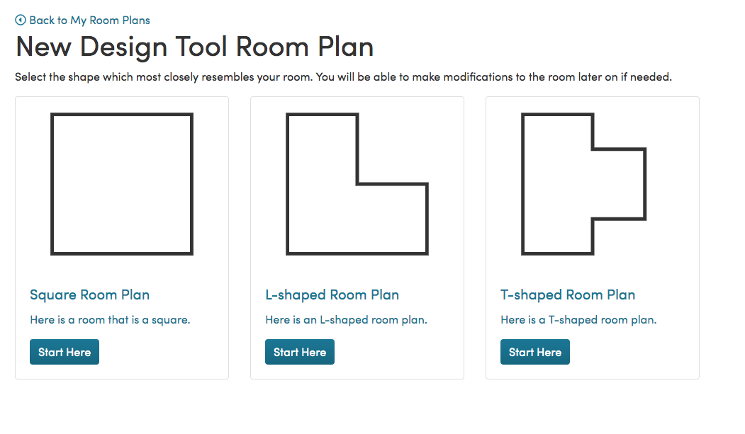 Step 1: Choose Your Room Shape