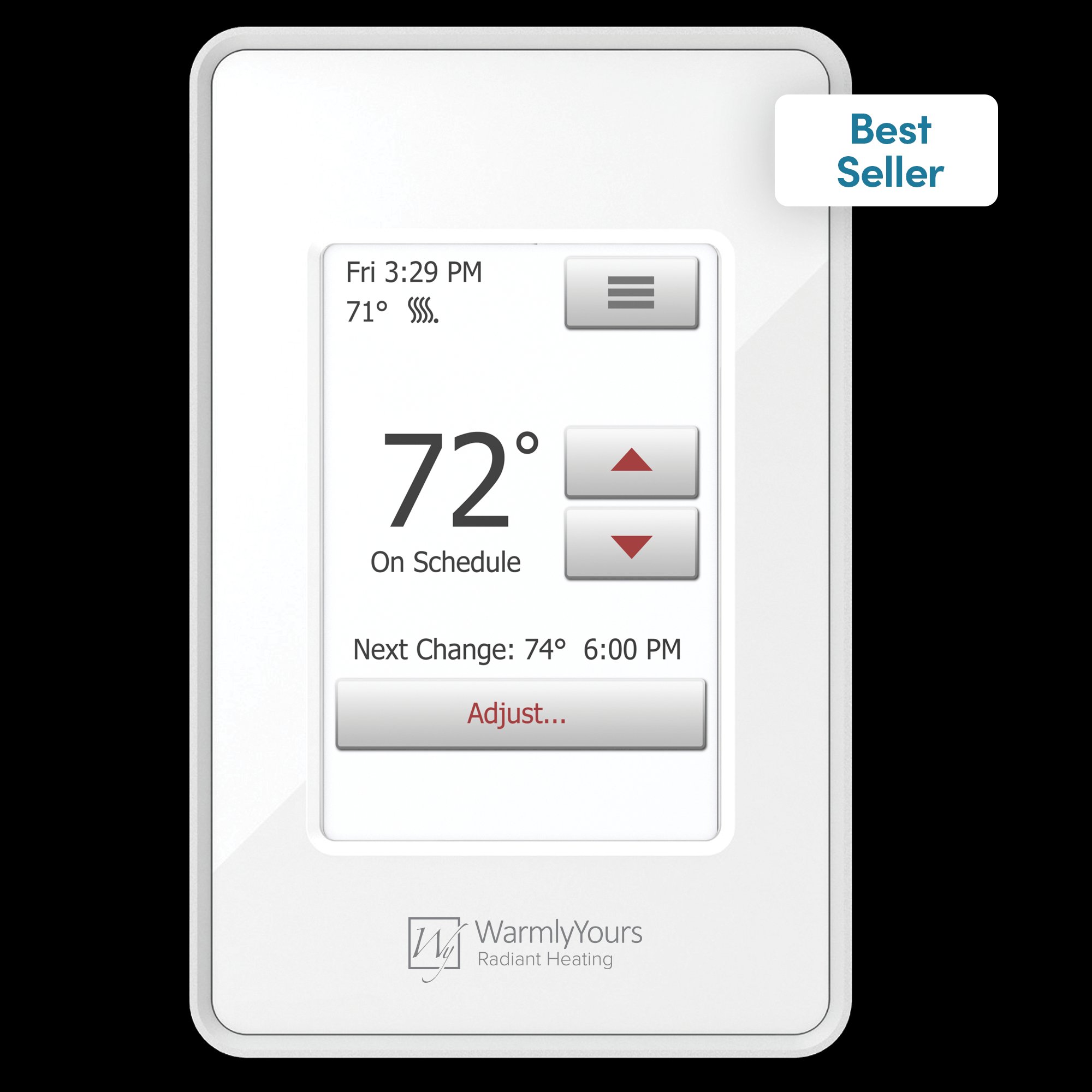 Room Thermostat Programmable Touchscreen #799 Energy Saving Flush Up