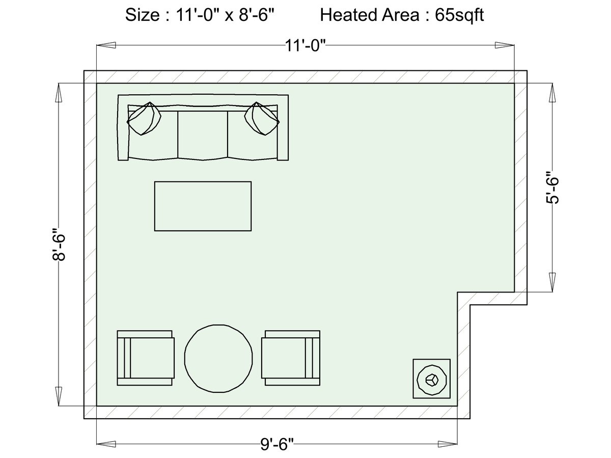 Basement Plan Small 1 - TZ Flex. 65 sq.ft. with TempZone ...